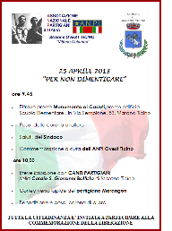 locandina «25 aprile a Marano Ticino»