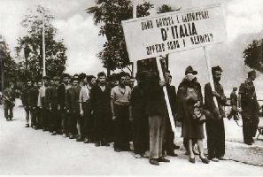 i 43 partigiani fatti sfilare sul lungolago di Verbania e avviati alla fucilazione il 20 giugno 1944